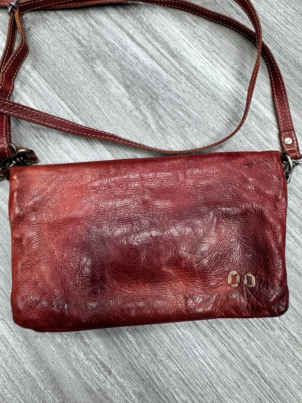 BED|STU Crossbody Bag Womens Small Red Leather Phone Wallet Organizer Wristlet